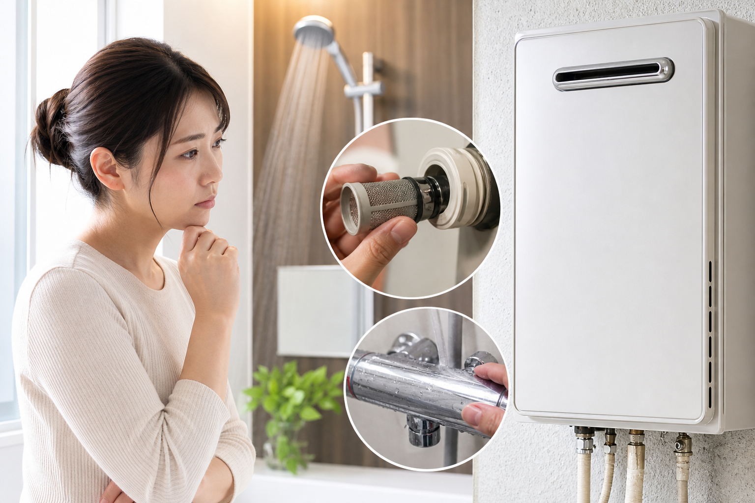 リンナイの給湯器がぬるい原因は、必ずしも故障とは限りません