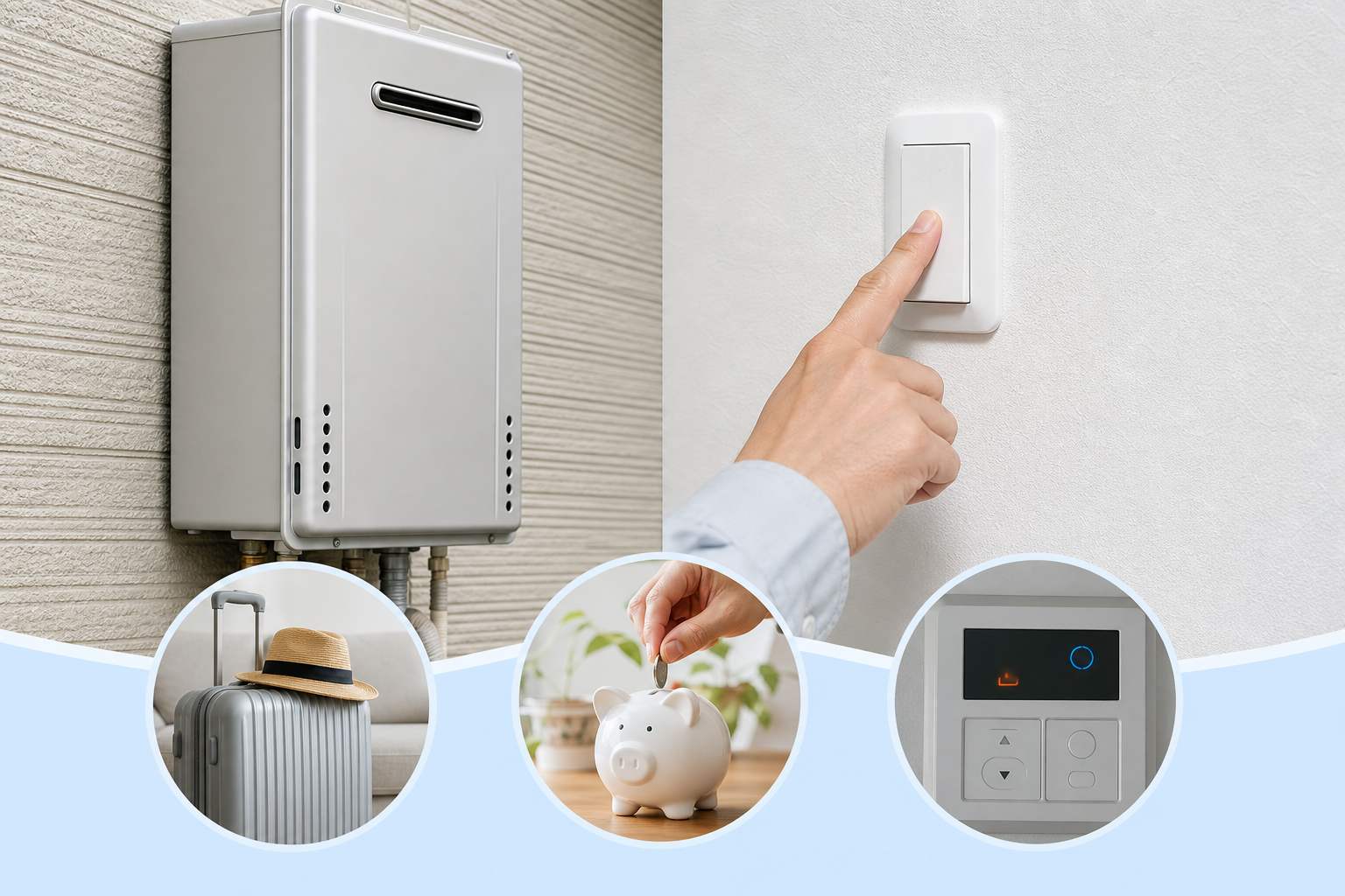 目的別・給湯器の電源の切り方を具体的に見てみましょう