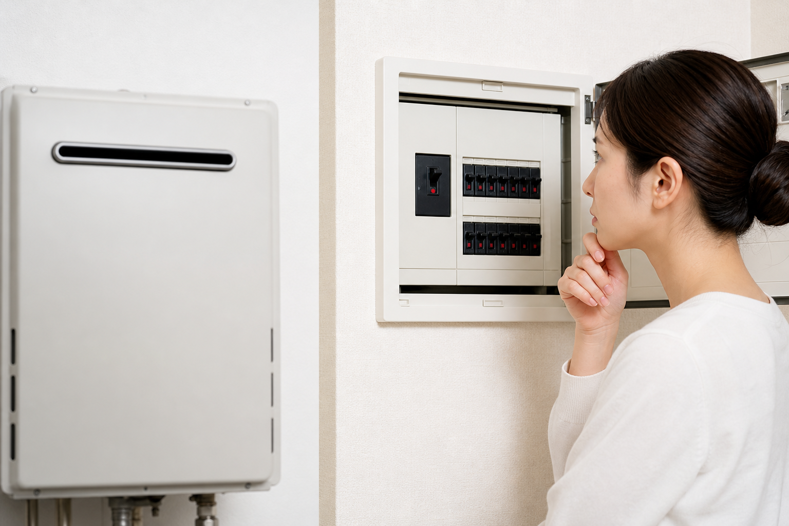 給湯器のブレーカーが落ちる主な原因は「電気系トラブル」にあります