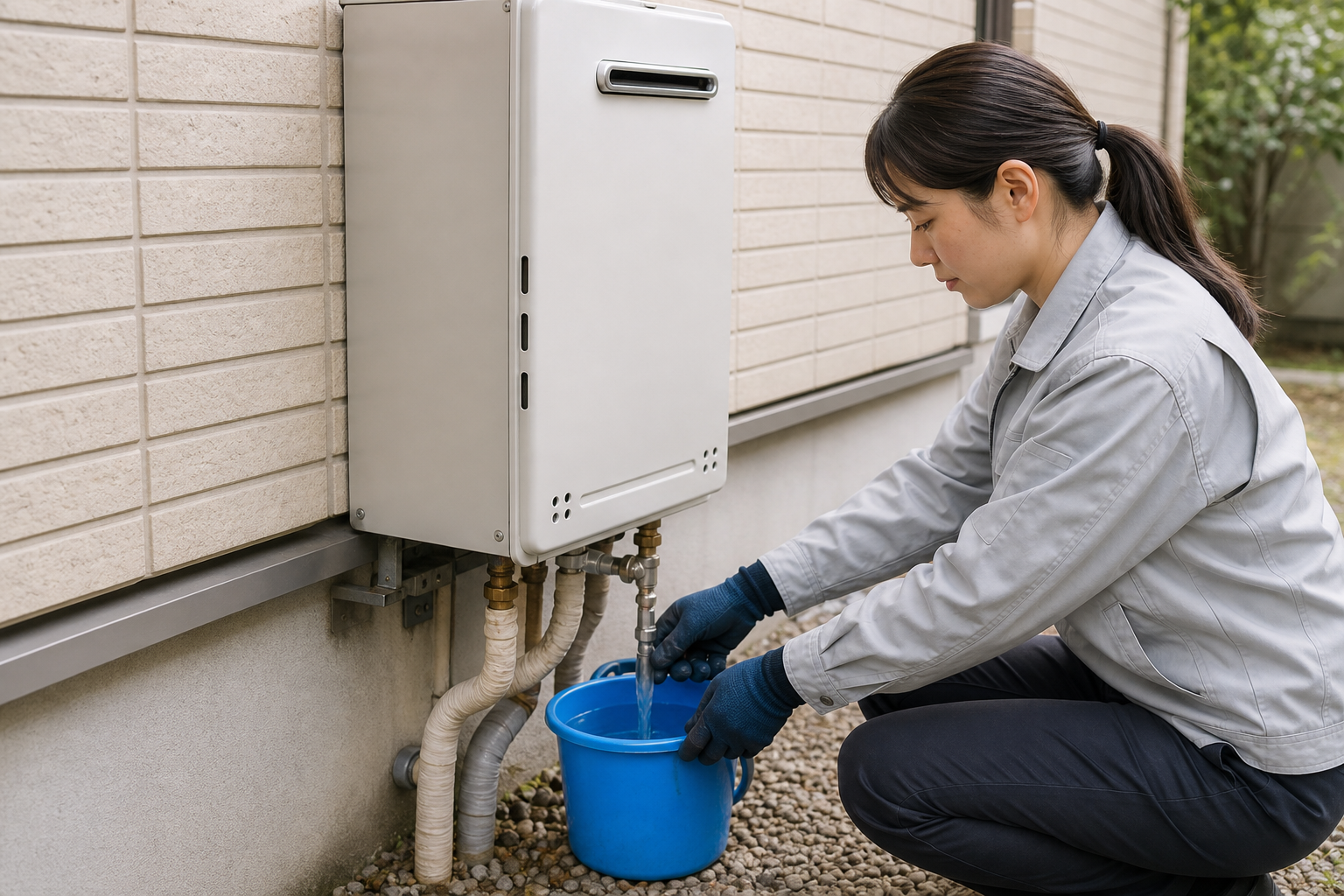給湯器の水抜きの仕方、ステップごとに詳しく解説します