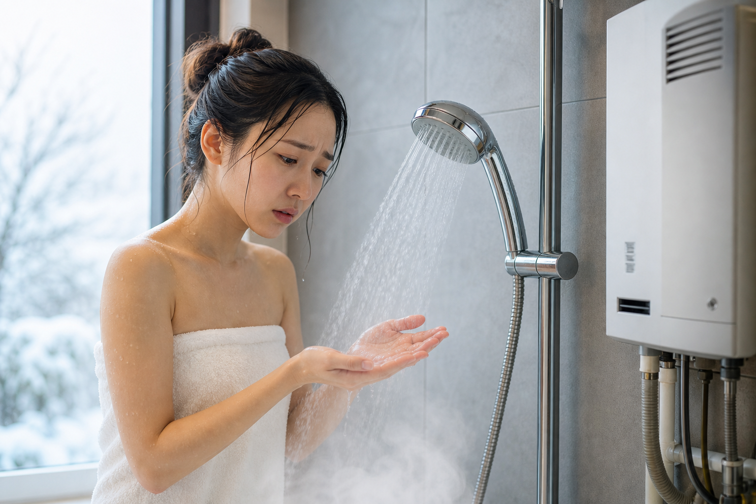 なぜ冬になるとお湯がぬるくなるの？