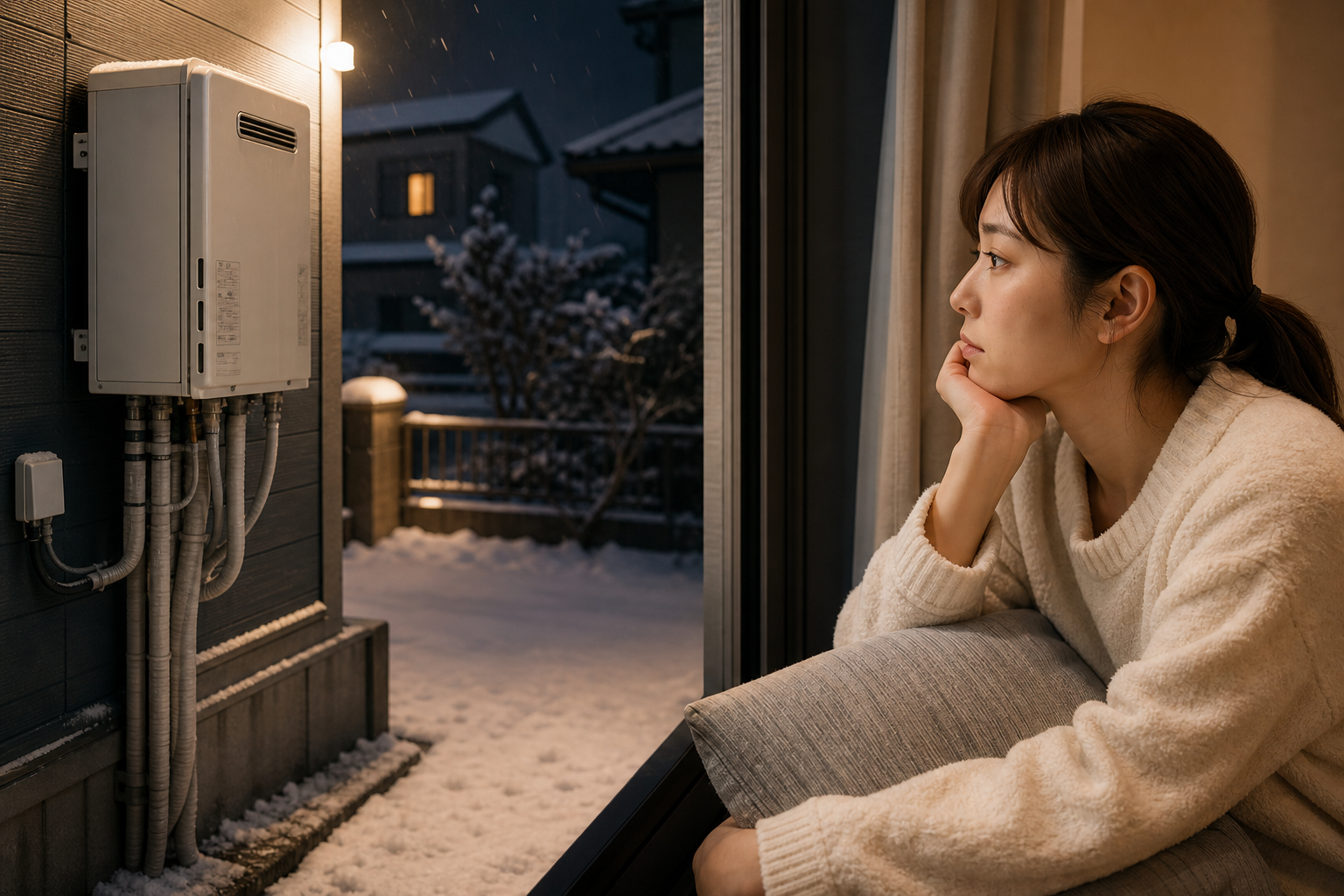 給湯器の凍結防止運転がうるさいのは、ほとんどの場合「正常な動作」です