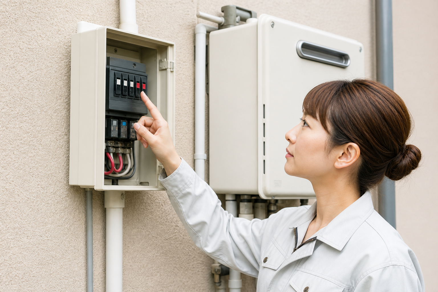 給湯器の漏電遮断器はどこにある?