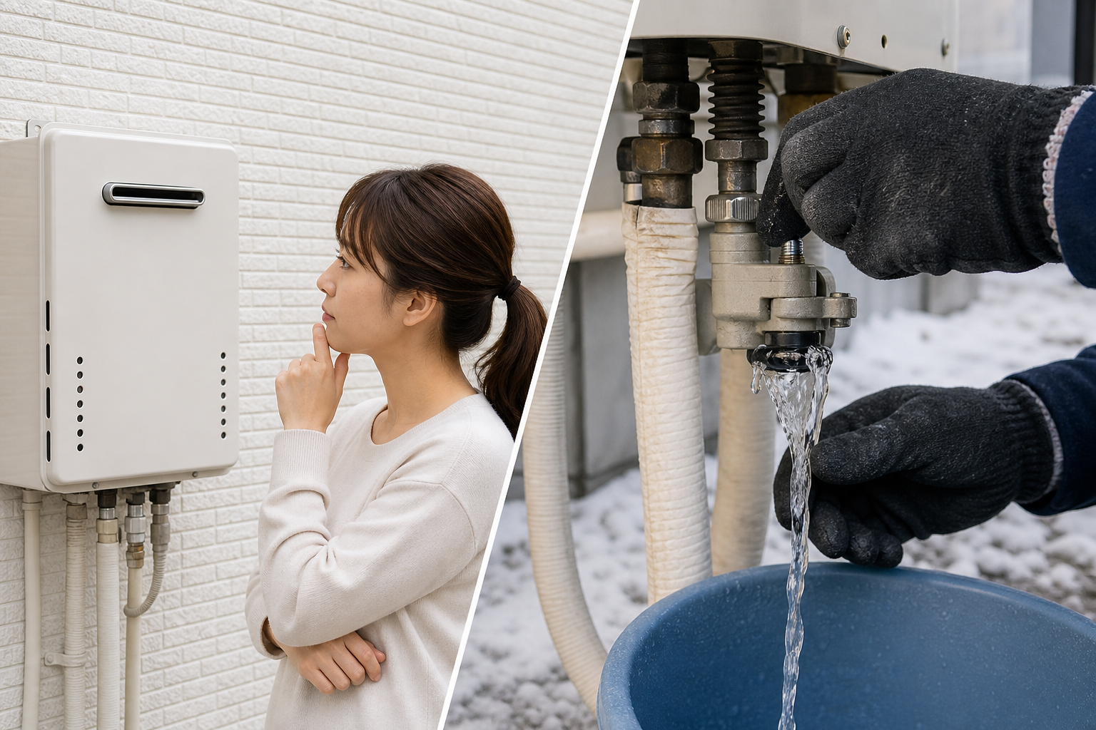 「水抜き不要」「水抜き必要」の具体的なケースを見てみよう