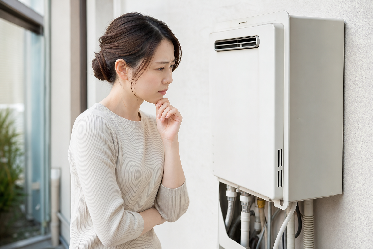 点滅してお湯が出ない時に自分でできる確認方法