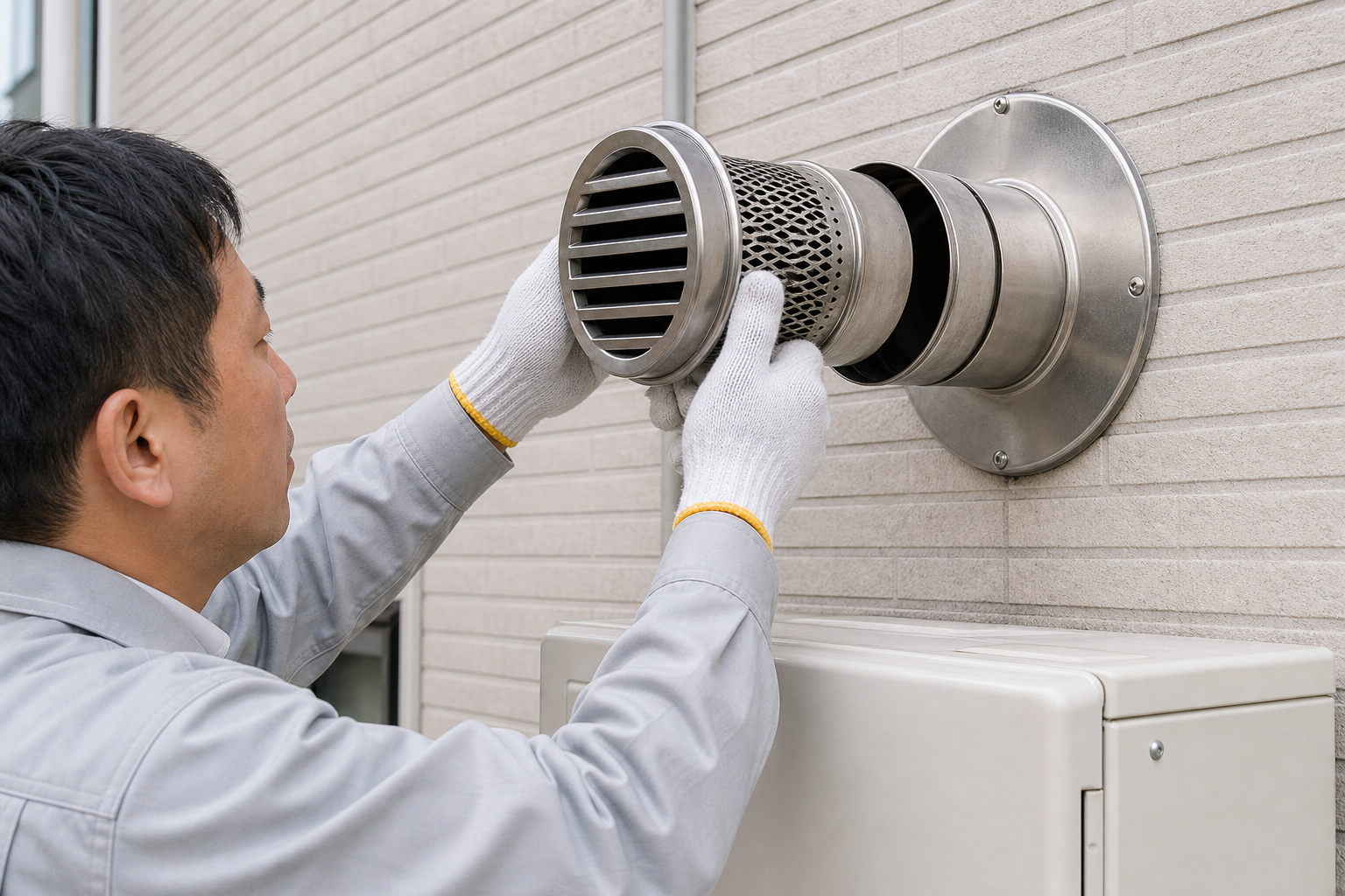 FF給湯器・FFストーブの排気筒を外す具体的な手順
