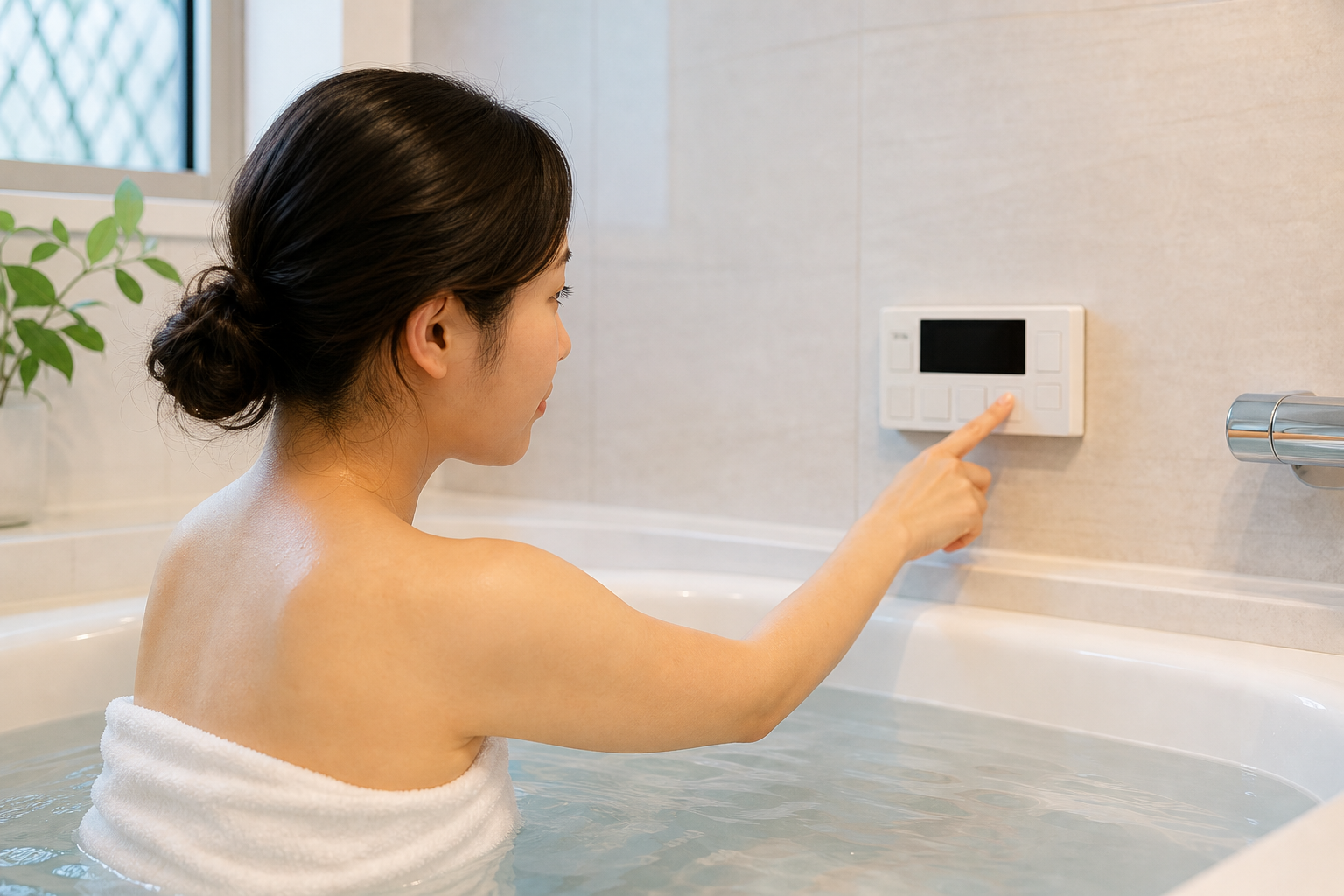 パロマ給湯器の追い焚きは「おいだきボタンを押すだけ」でできます