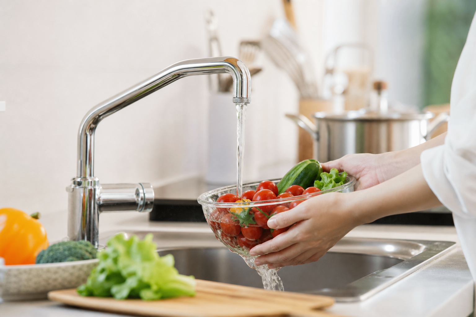 給湯器のお湯を料理に上手く活用できる場面