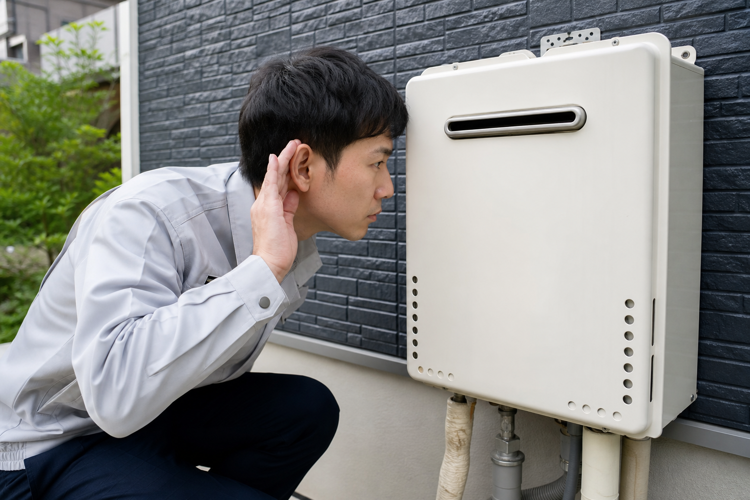 給湯器のカチカチ音は「正常」な場合と「異常」な場合がある
