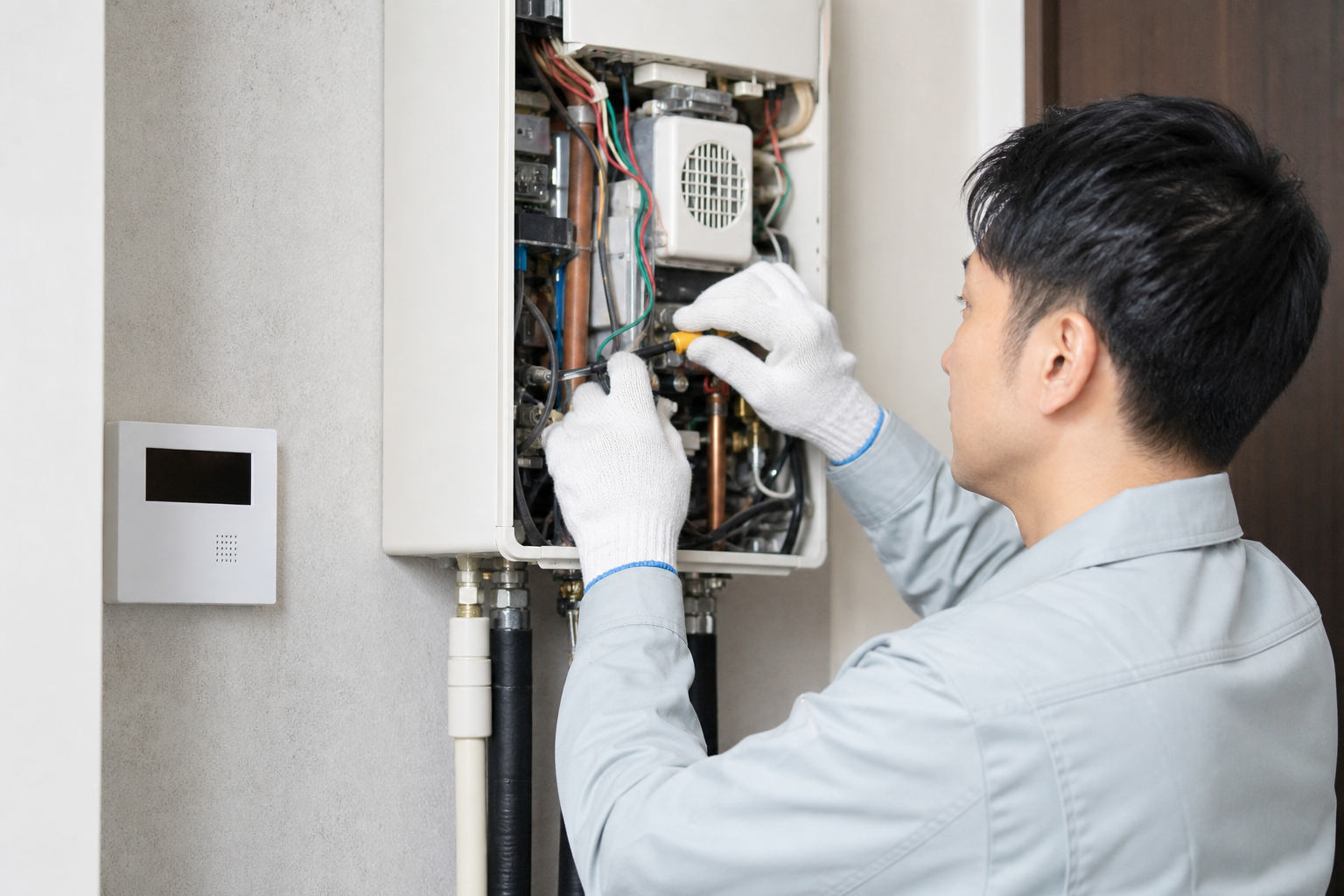 給湯器リモコンの配線工事は「専門知識が必要な電気工事」です