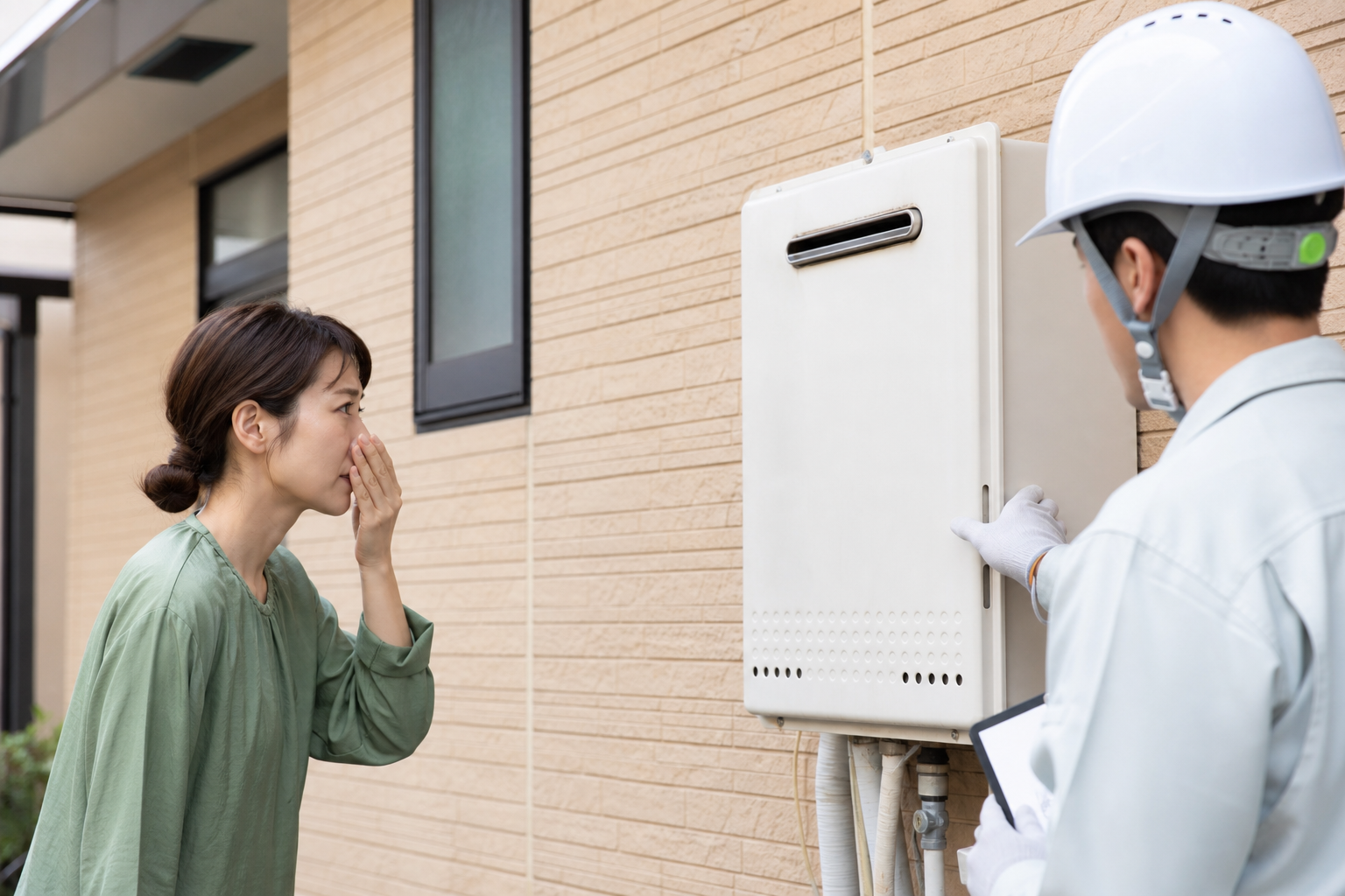 なぜ給湯器の外がガス臭くなるの？3つの原因を詳しく解説