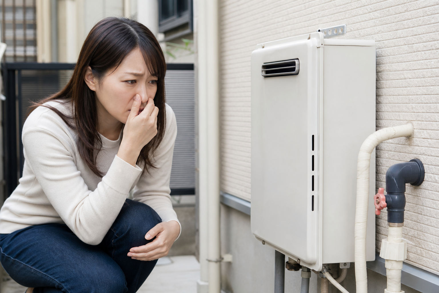 給湯器の外がガス臭いときの正しい対処法まとめ