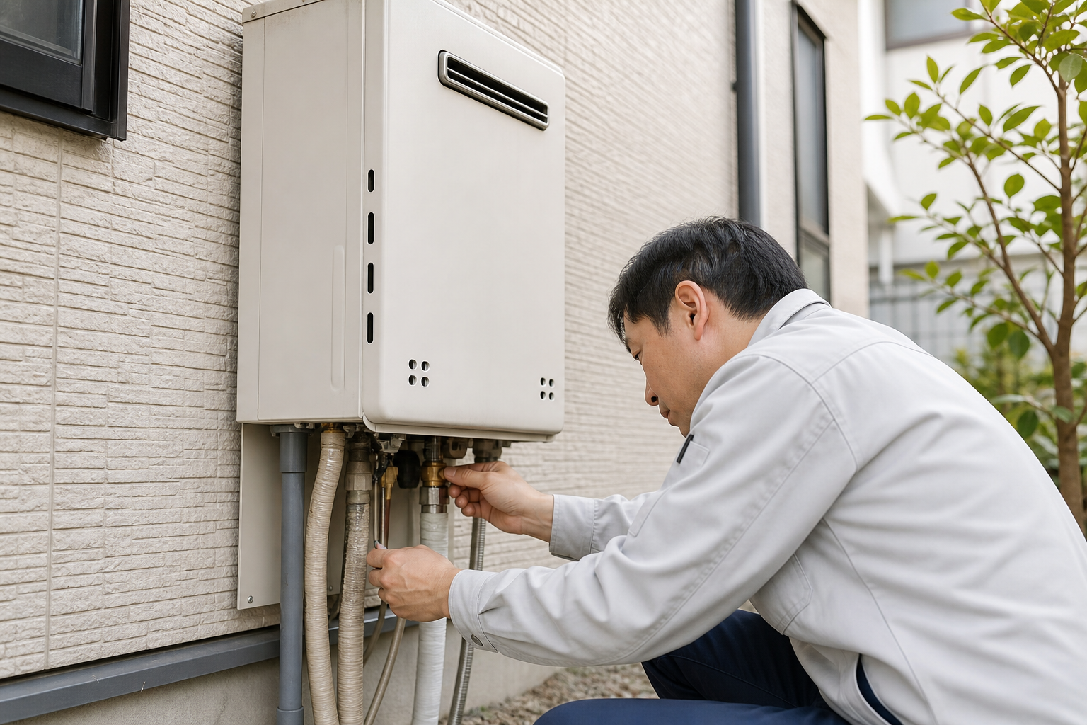 給湯器の水抜きで電源プラグを抜くのは「最後」が正解です