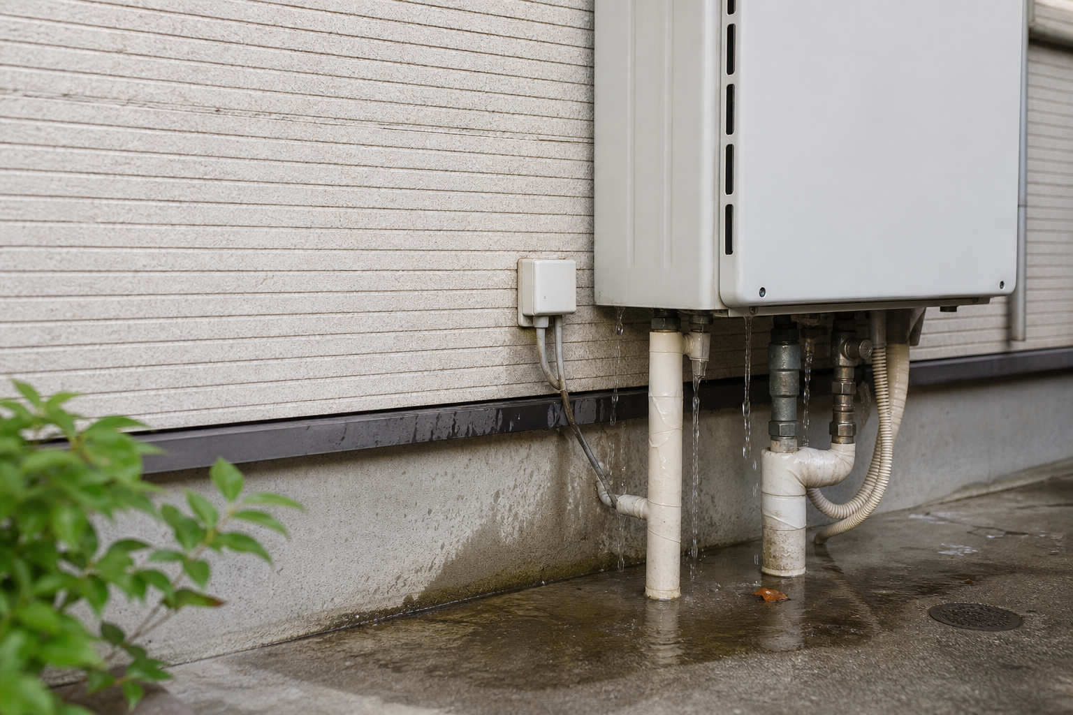 なぜ給湯器の外で水漏れが起きるのか、理由を詳しく解説します