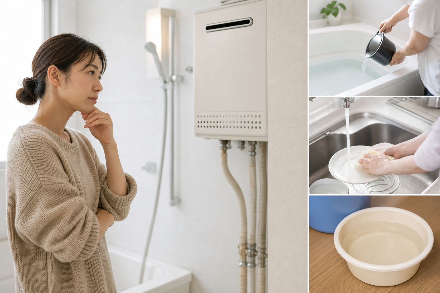 給湯器の代用が必要になる理由って？