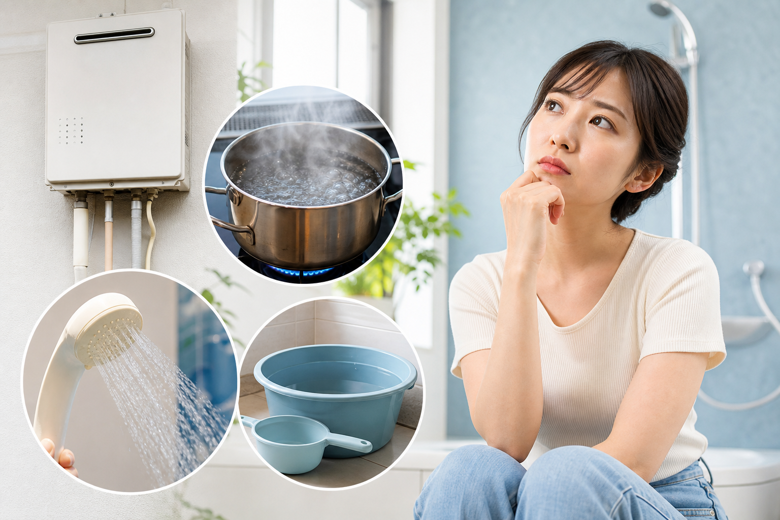 給湯器が使えない間に気をつけてほしいこと