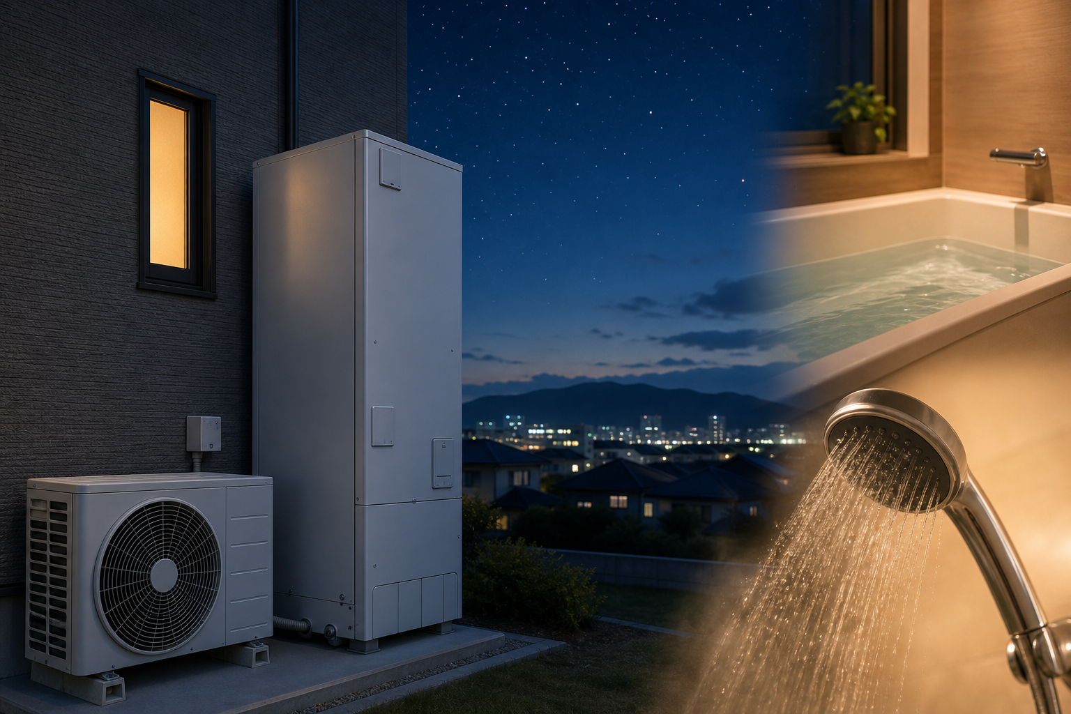 給湯器×夜間電力は、ランニングコストを抑えやすい組み合わせです