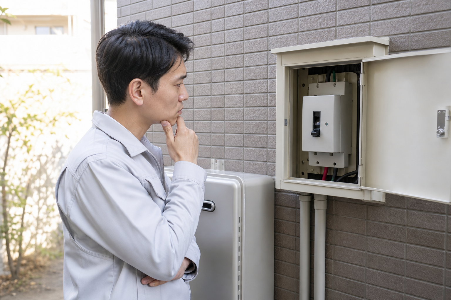 給湯器の漏電遮断器が切れるのは「安全装置が働いている」サインです