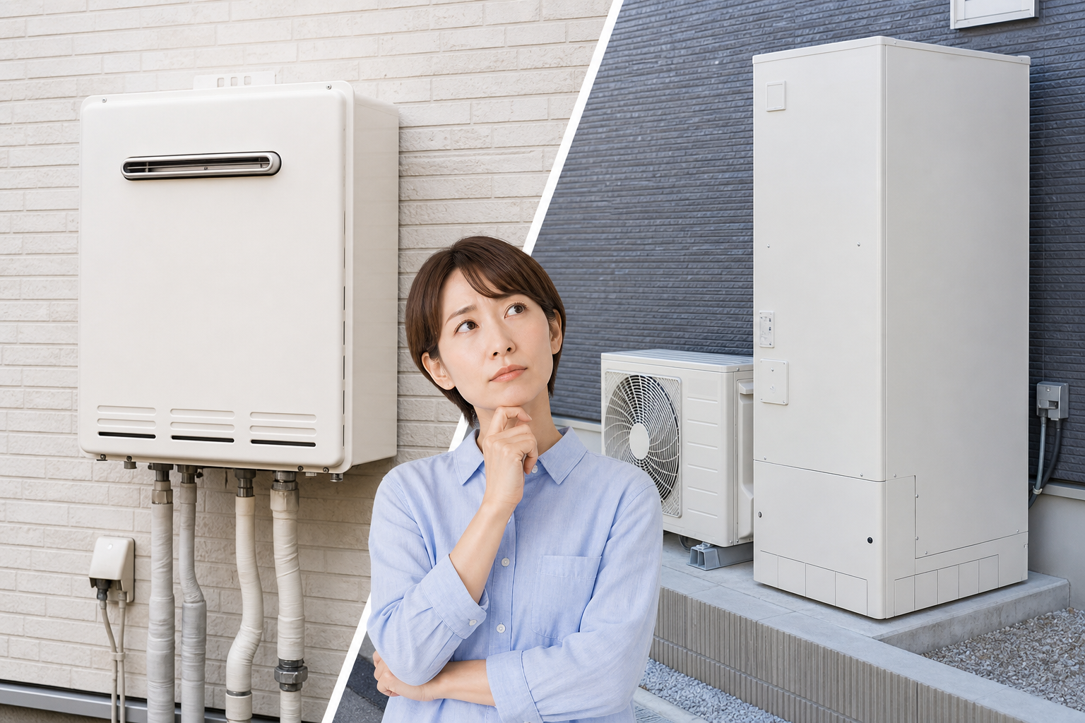 給湯器がガスか電気かを見分ける一番の近道は「本体ラベル」を見ること