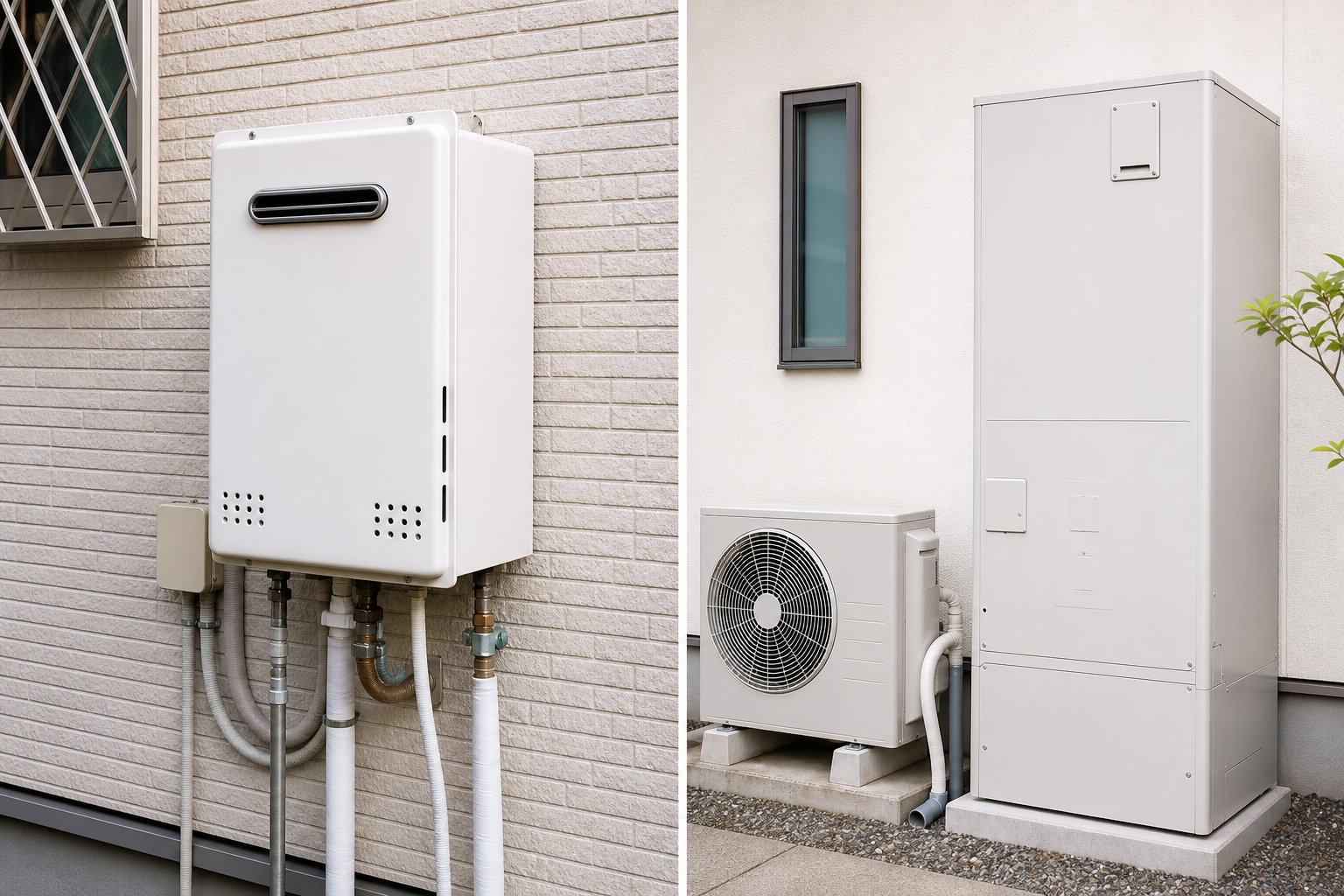 給湯器がガスか電気かを見分ける7つのチェックポイント