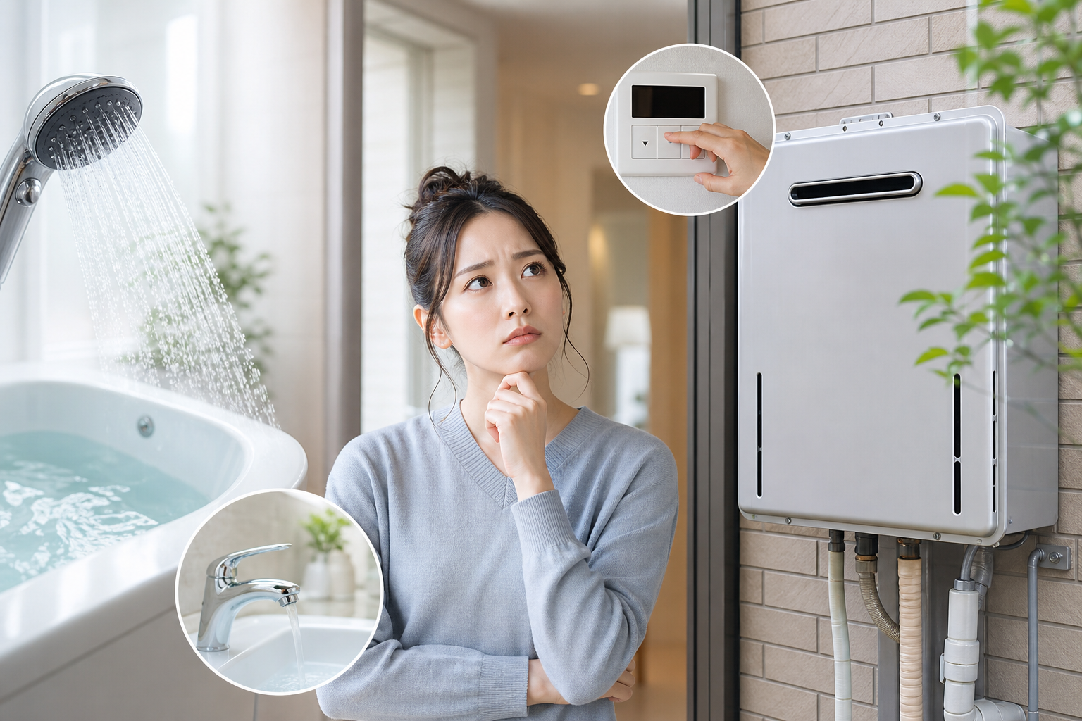 リンナイ給湯器の「能力切替」は2種類ある