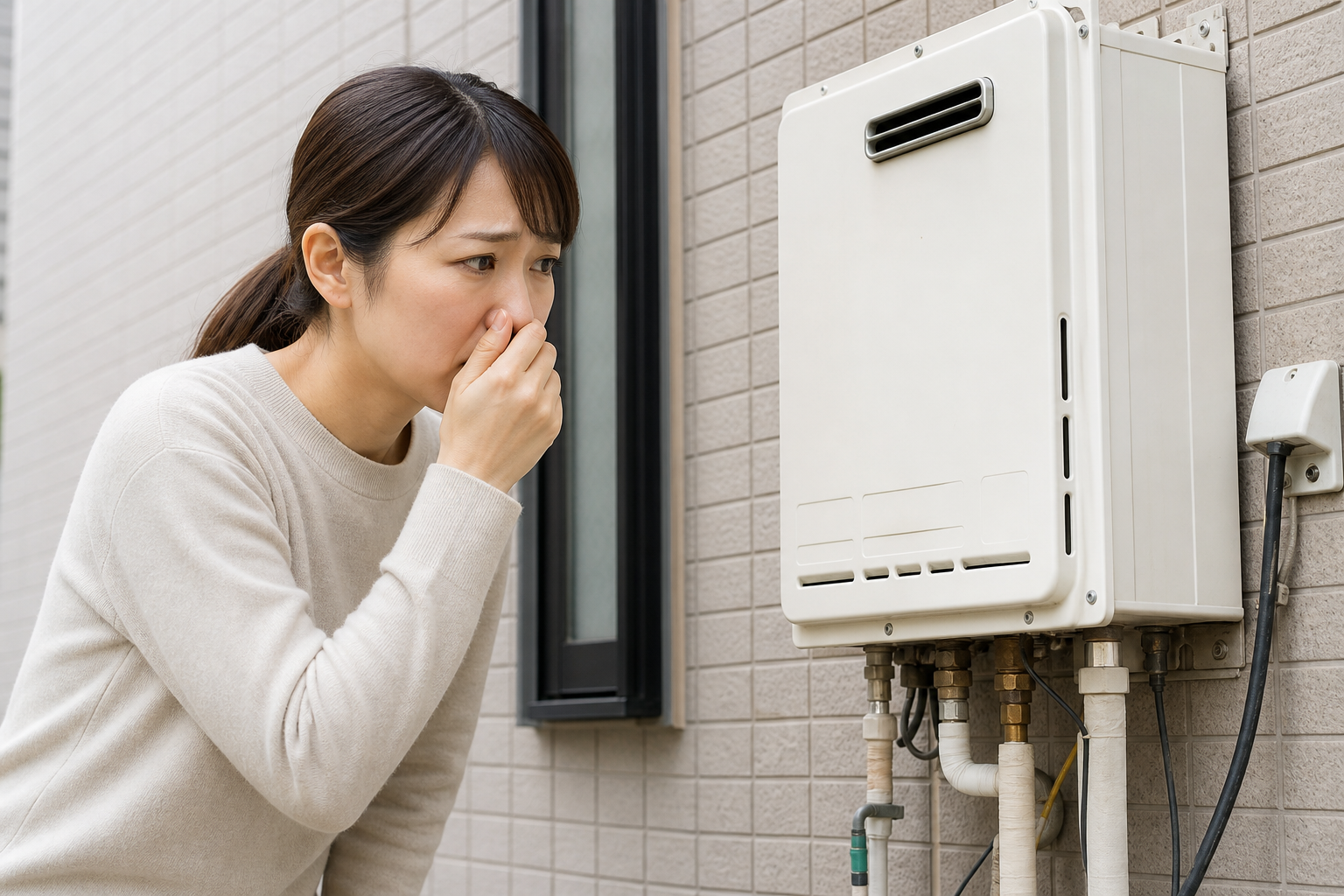 給湯器のガス臭いは「放置NG」が基本です