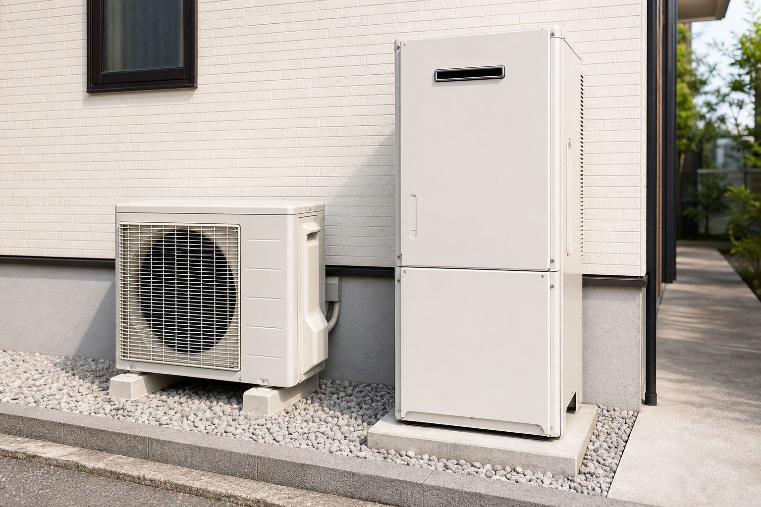 給湯器と室外機の離隔距離は「排気口から何cm」で考えるのが正解