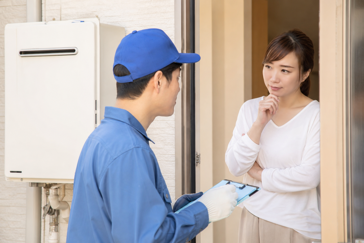 給湯器の点検で家の中に入ることはある？結論はこれです
