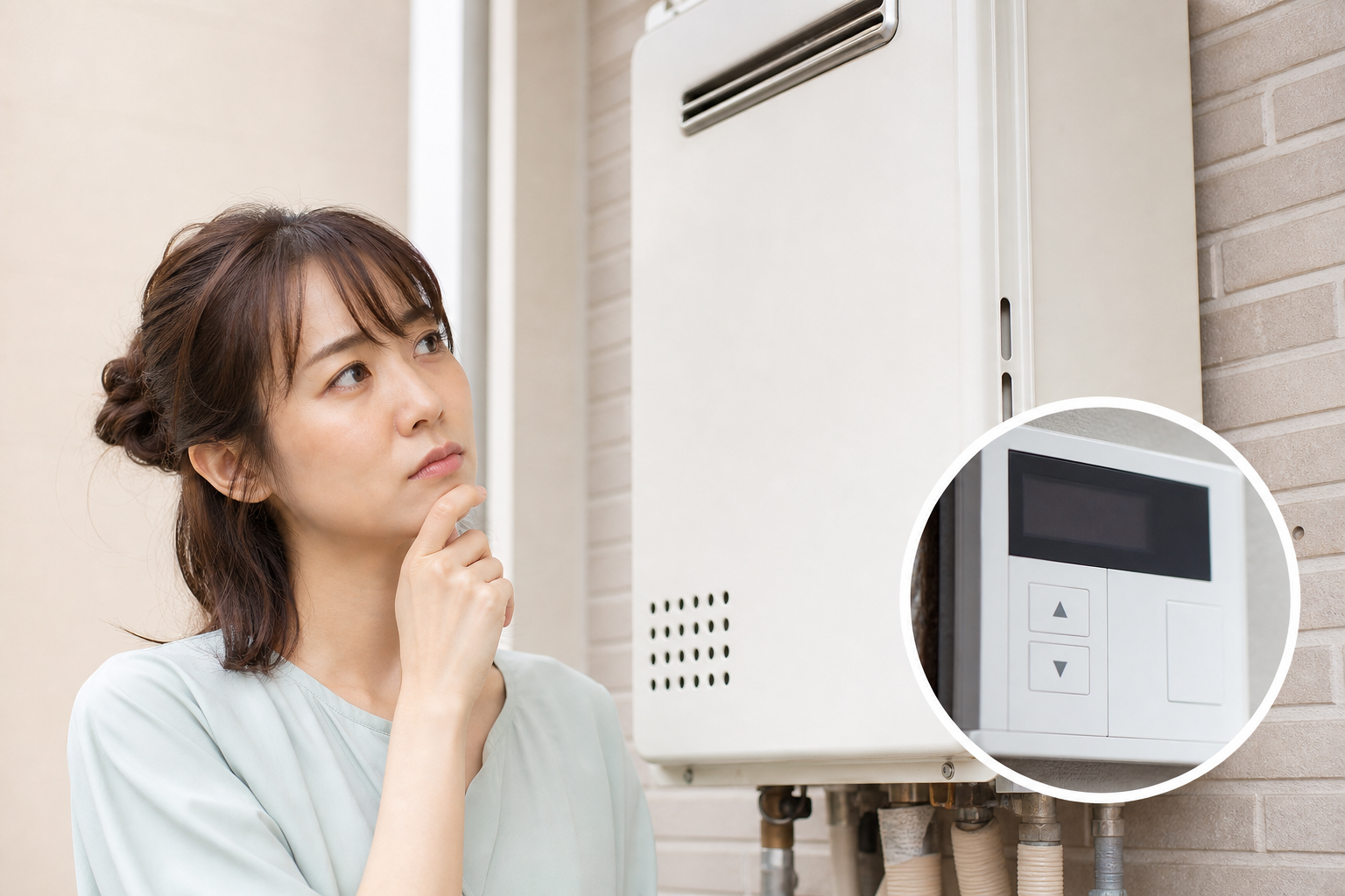 ノーリツ給湯器に「リセットボタン」は本体にはない