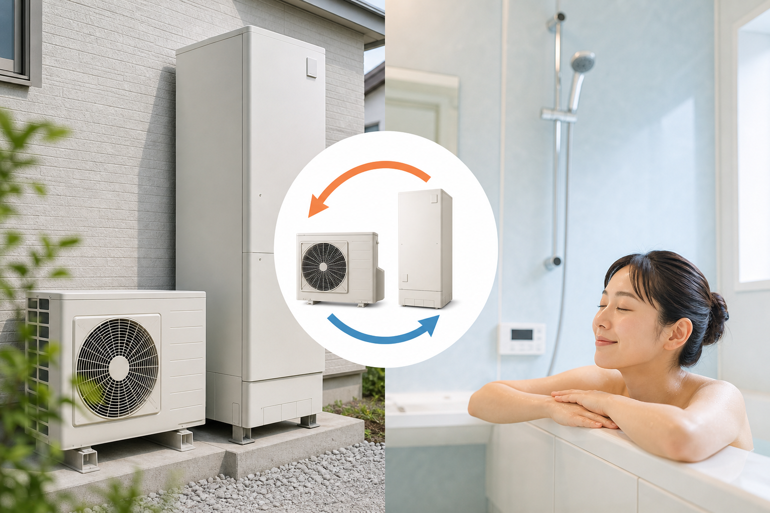 仕組みから見るヒートポンプ給湯器とエコキュートの違い