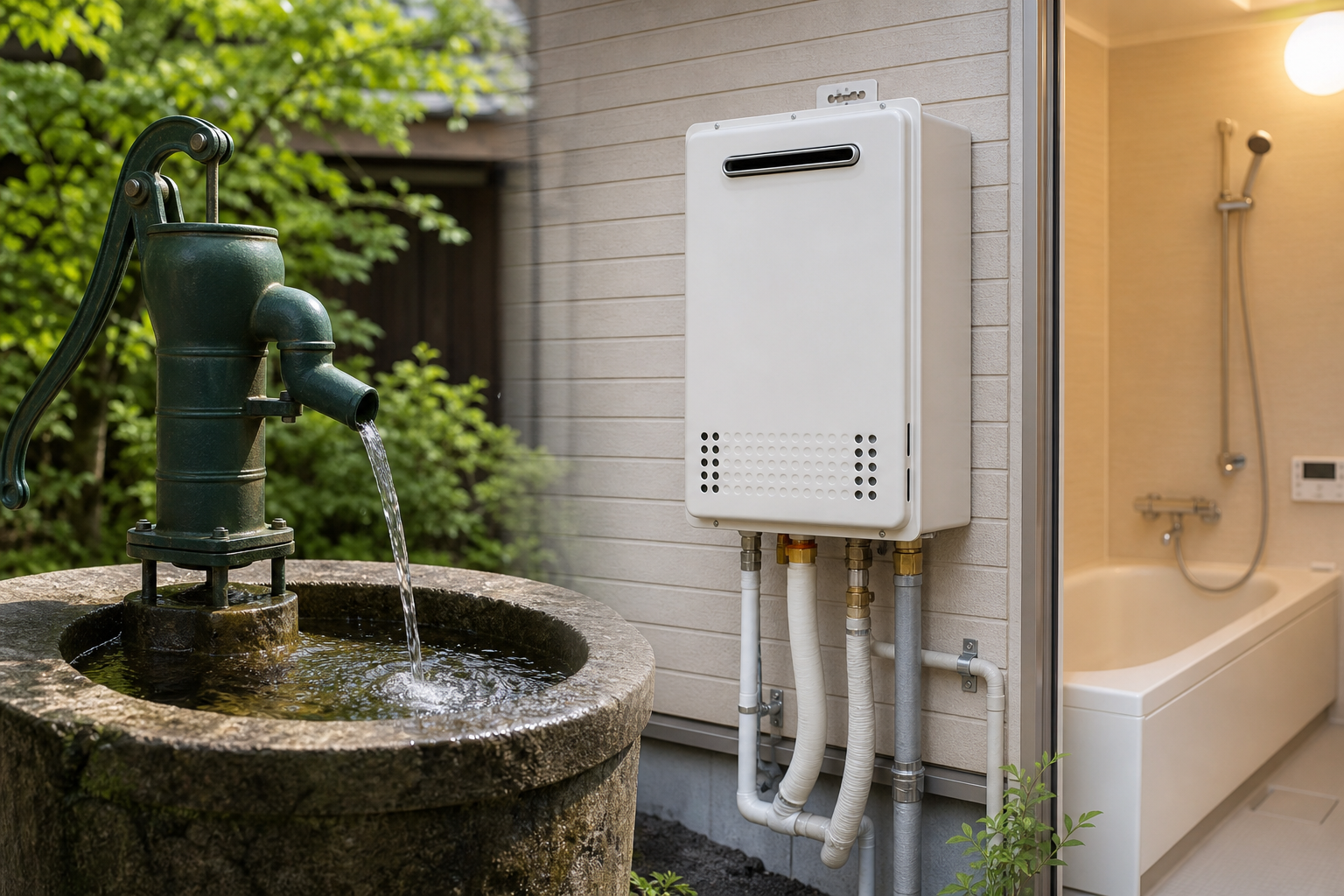井戸水で給湯器を使うための3つの具体的な方法