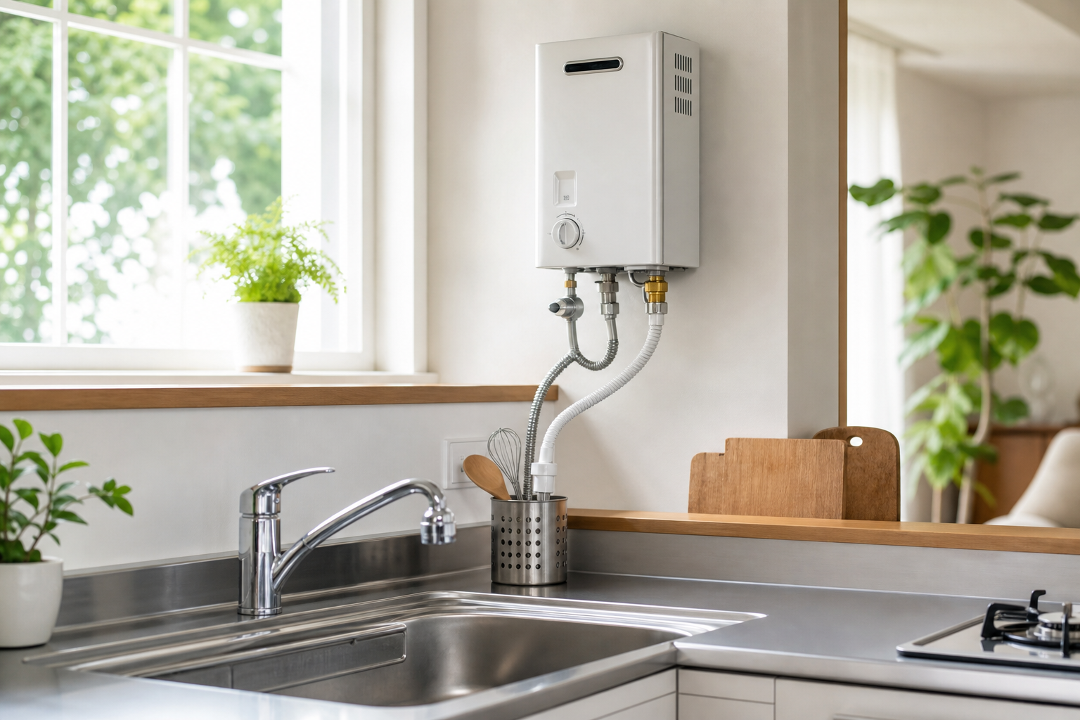 なぜキッチンだけに給湯機器を設置できるの？