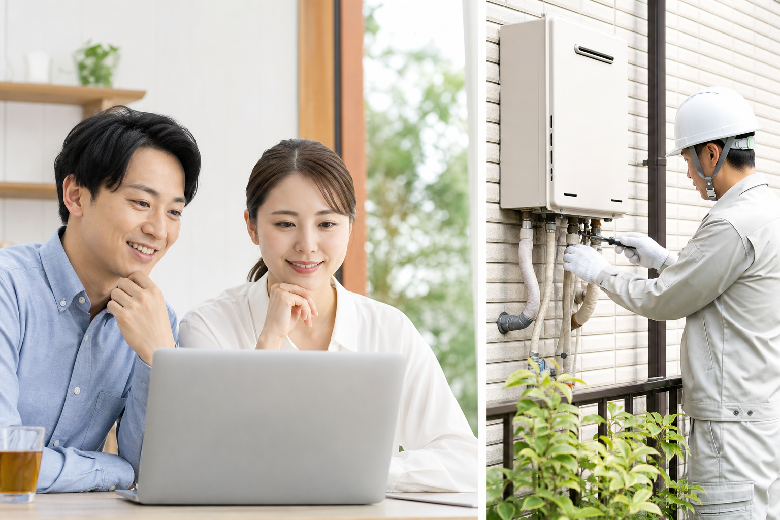 ヨドバシで給湯器は買える。しかも工事付きで対応している