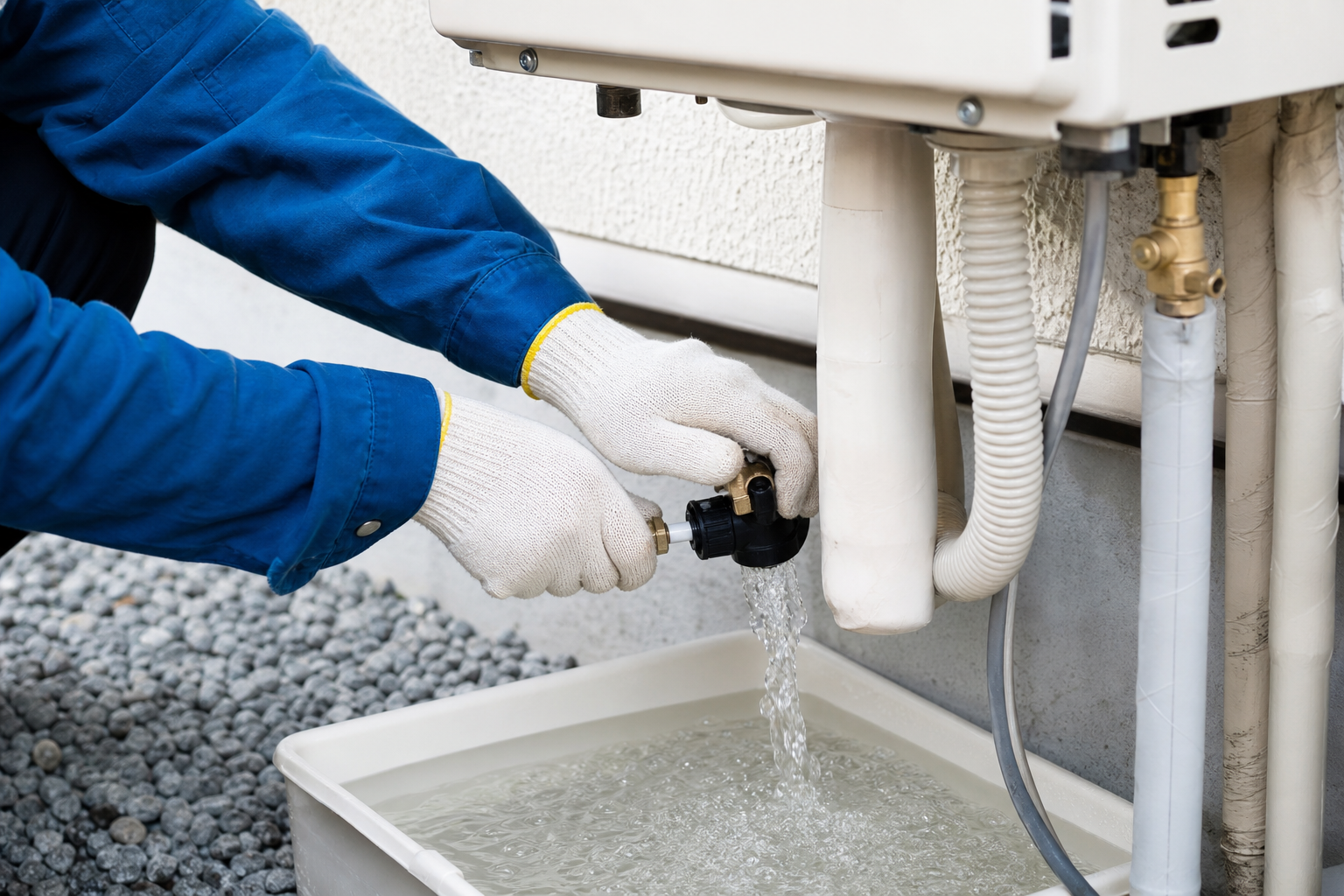 給湯器の水抜きを実際にやってみよう