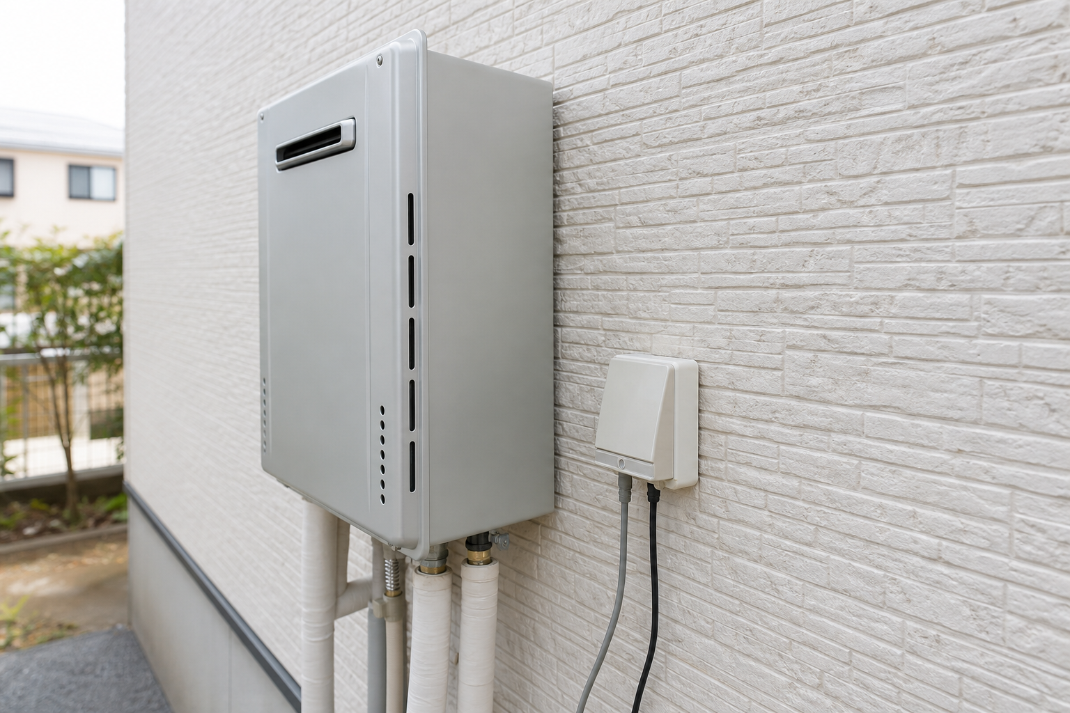 ガス給湯器のコンセントは「本体の近く」か「分電盤から直接」のどちらかにある