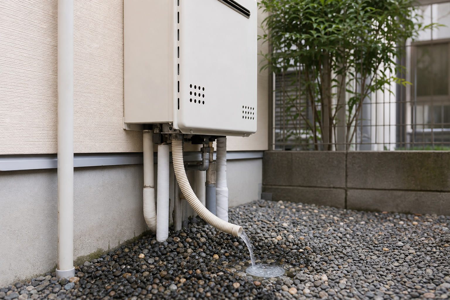 ドレンホースからの水は、多くの場合で正常な排水です